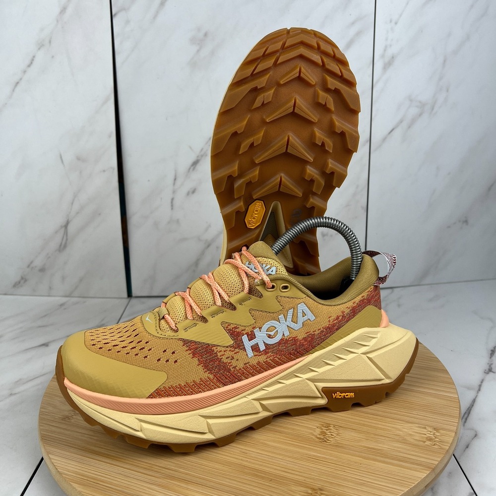 Hoka One Skyline Float X Womens Size 7B Flaxseed Pollen Trail Shoes 1143430 FLX